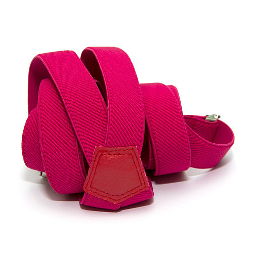 Підтяжки Gofin Х подібні кольору фуксія PBXX-5930