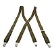 Подтяжки Gofin цвета хаки Х образные PBXX-5931