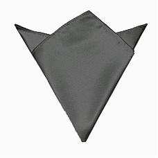 Хустинка темно-сіра однотонна PL-117