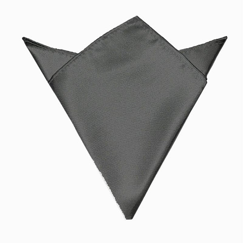 Хустинка темно-сіра однотонна PL-117