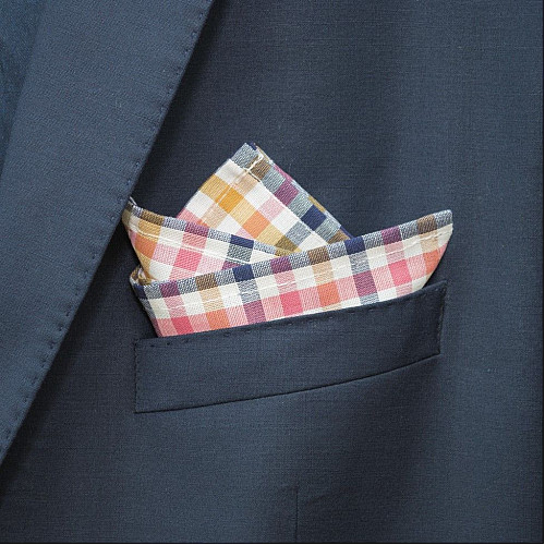 Хустинка різнокольорова в квадратики PL-144