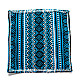 Платок синий с вышивкой PL-151