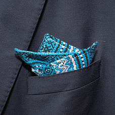 Хустинка синя з вишиванкою PL-151