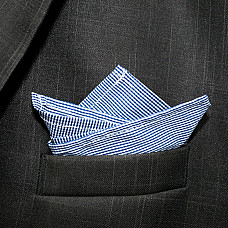 Хустинка синя в клітку PL-155