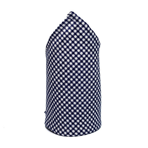 Платок синий в клетку PL-7620