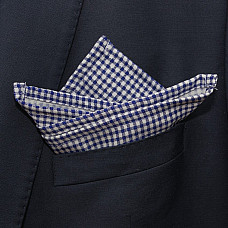 Хустинка синя в клітку PL-7620