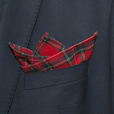 Хустинка Gofin червоного кольору в клітинку PL-7630