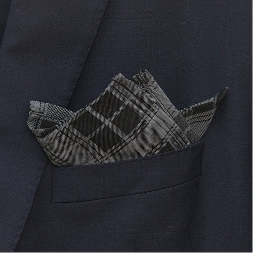 Платок Gofin серый в клетку PL-7632