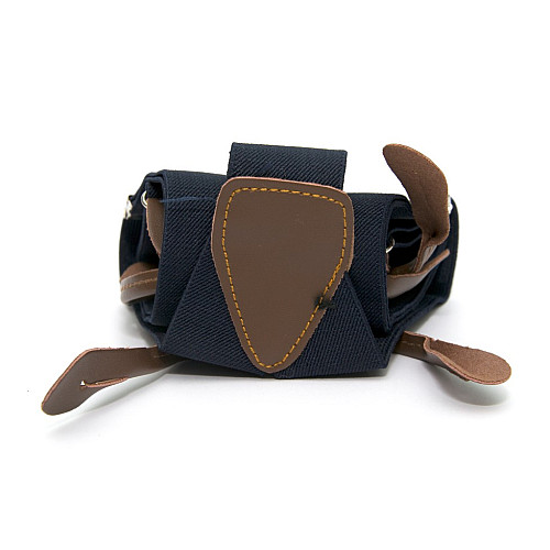 Подтяжки на пуговицу темно-синие PNP-5802