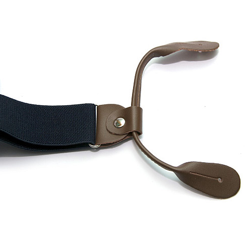 Подтяжки на пуговицу темно-синие PNP-5802