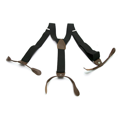 Підтяжки на гудзик чорні PNP-5803