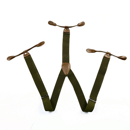 Подтяжки на пуговицу хаки PNP-5812