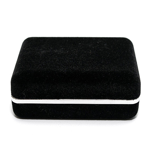 Коробочка бархатна під запонки чорна PP-2231