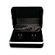 Коробочка бархатна під запонки чорна PP-2231