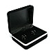 Коробочка бархатна під запонки чорна PP-2231