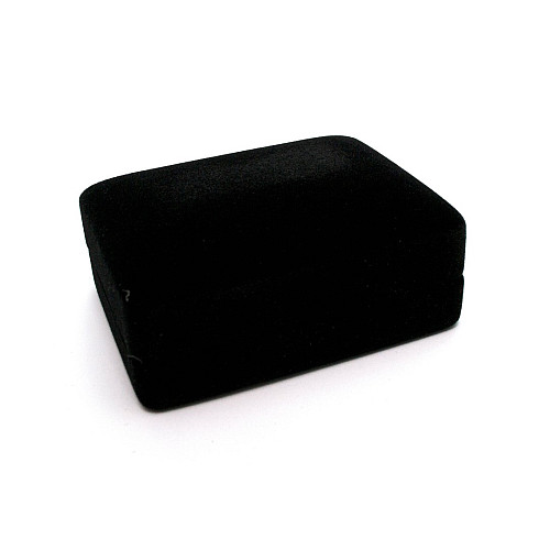 Коробочка під запонки замшева чорна PP-2236