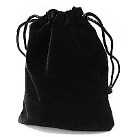 Черный бархатный мешочек 15х20 см PP-2242