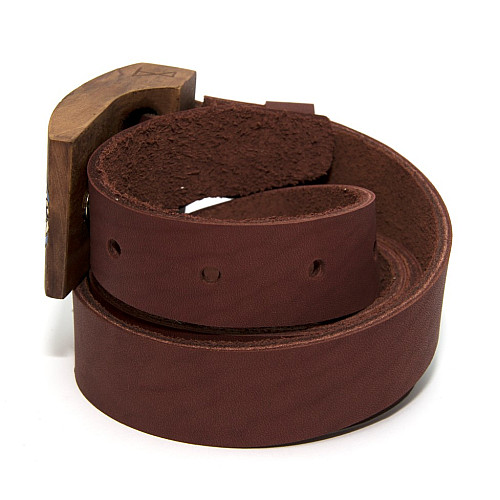 Набор деревянная бабочка Gofin + ремень с деревянной пряжкой RDB-3906