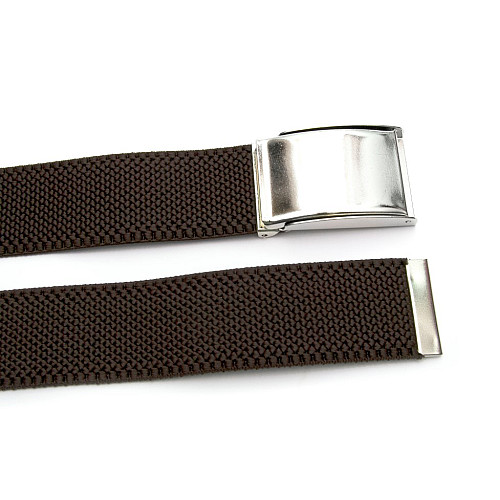 Темно-коричневий стрейчевий ремінь Gofin  з відкривачкою для пива RGN-2189