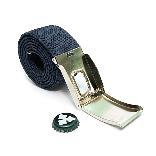 Стрейчевий ремінь Gofin синього нічного кольору з відкривачкою для пива RGN-2191