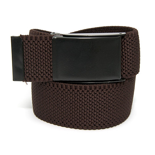 Стрейчевий темно-коричневий ремінь Gofin  з відкривачкою для пива RGN-2209