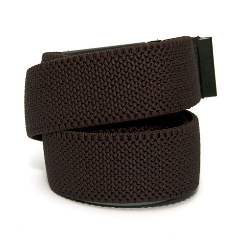 Стрейчевий темно-коричневий ремінь Gofin  з відкривачкою для пива RGN-2209