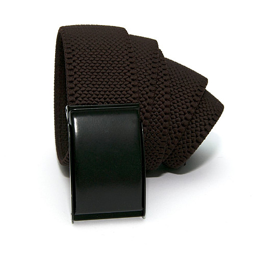 Стрейчевий темно-коричневий ремінь Gofin  з відкривачкою для пива RGN-2209