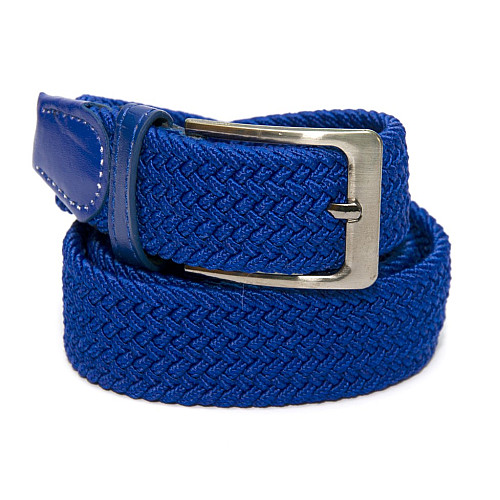 Стрейчевый ремень синий-електрик RGN-2238