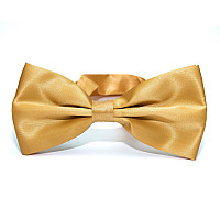 Галстук бабочка Gofin бежево-золотистая однотонная BG-88-16