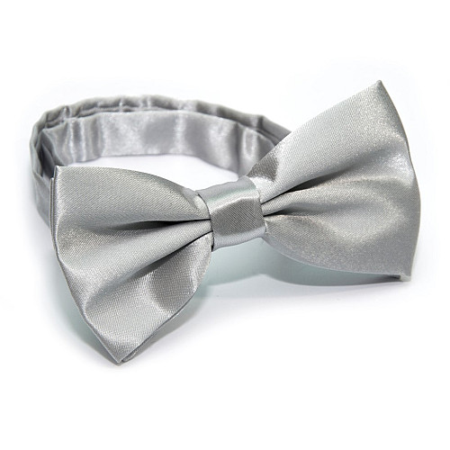 Краватка метелик Gofin сірий однотонний BG-88-17