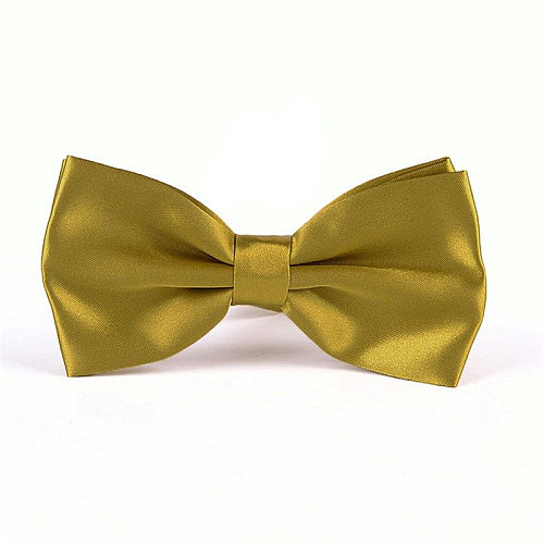 Галстук бабочка Gofin однотонная золотого цвета BG-88-22