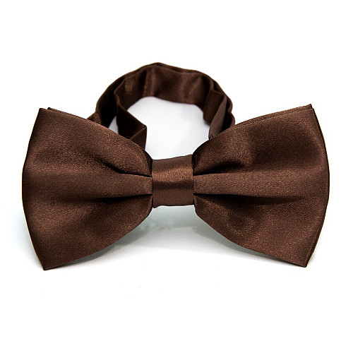 Краватка метелик Gofin однотонний коричневий BG-88-24