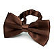 Краватка метелик Gofin однотонний коричневий BG-88-24