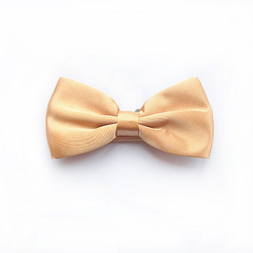 Краватка метелик Gofin бежевий однотонний BG-88-31