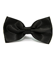 Галстук бабочка Gofin Черная однотонная BG-88-12