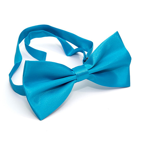 Галстук бабочка Gofin голубая однотонная BG-88-27