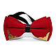 Краватка метелик двошарова Червона з металевими кутами Bj-44-21