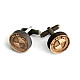 Деревянные запонки круглые BMW DZP-0613