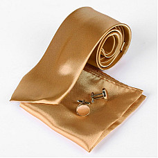Набор бронзовый, галстук, платок, запонки GZL-3617