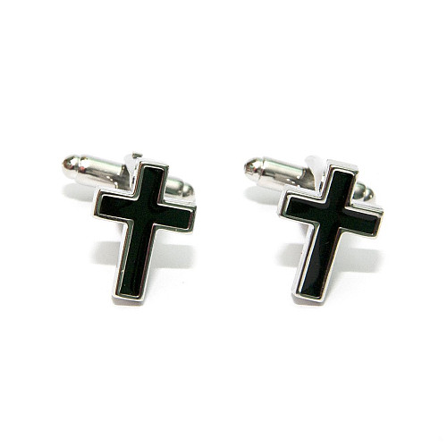 Запонки крестик ZPH-1035