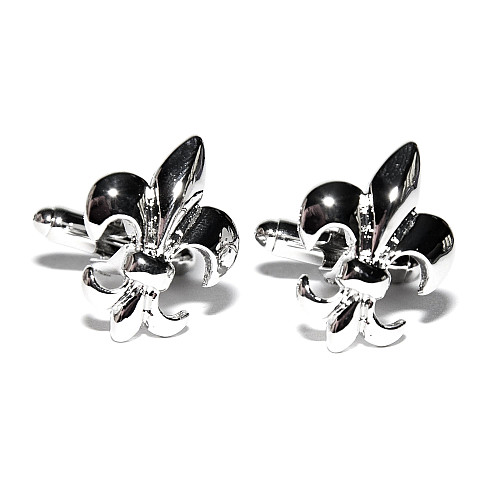 Запонки геральдическая лилия ZPH-1036