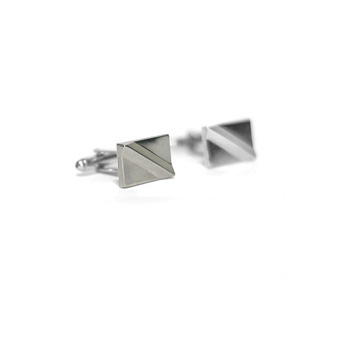 Запонки Сріблясті ZPH-1037