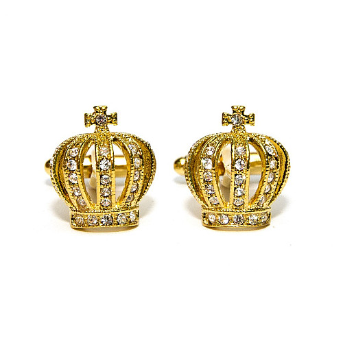 Запонки Gofin корона золотистая ZPH-1064