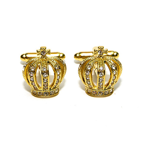 Запонки Gofin корона золотистая ZPH-1064