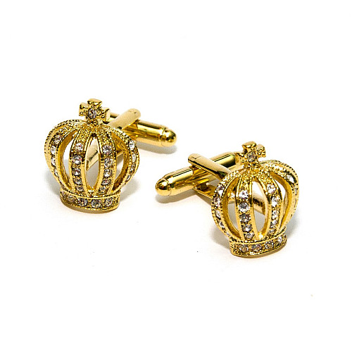 Запонки Gofin корона золотистая ZPH-1064