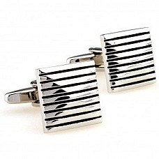 Запонки с Черными полосками ZPH-1065