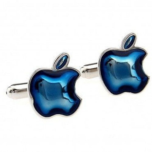 Запонки епл сині ZPH-1072