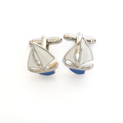 Запонки парусник (яхта) ZPH-1077