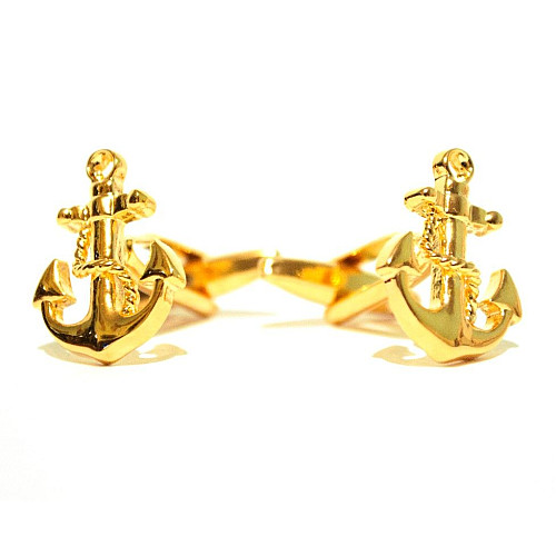 Запонки якір золотисті ZPH-1093