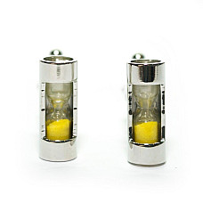 Запонки Gofin жовтий пісочний годинник ZPH-1102